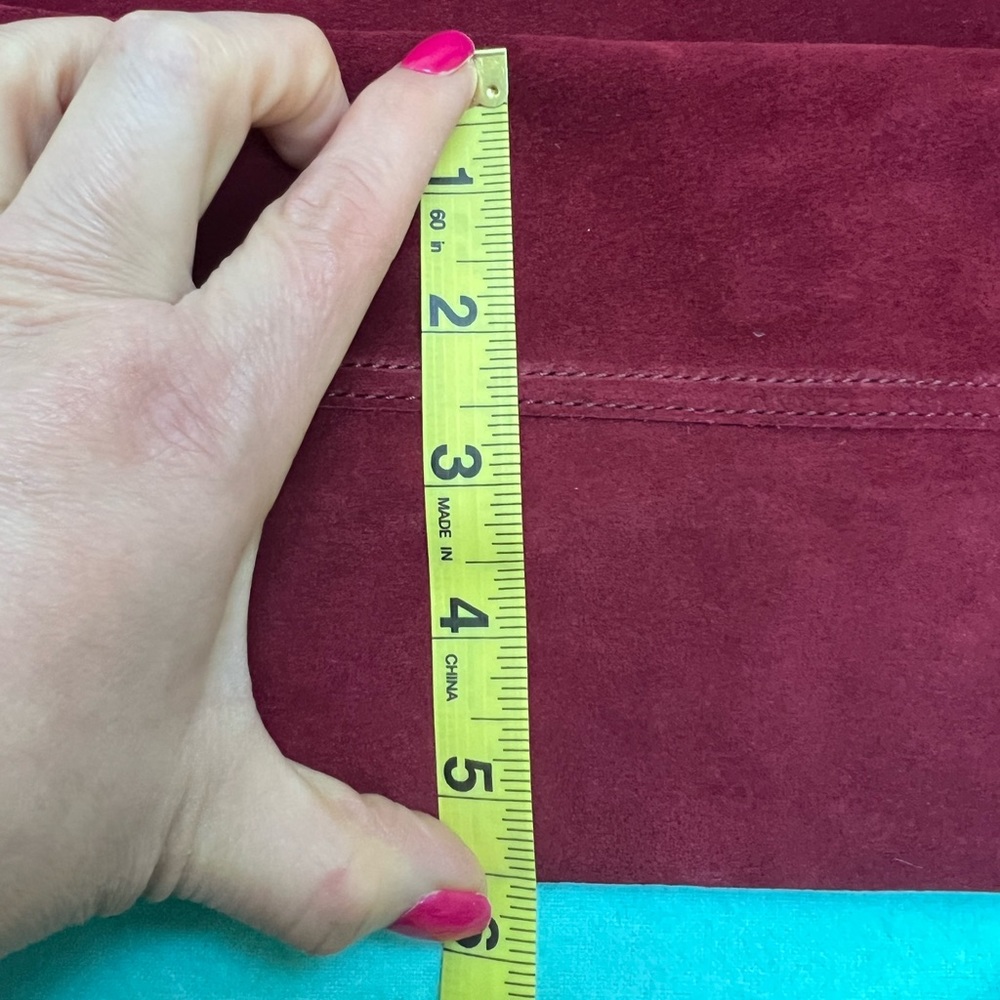 ๐ด๐Authentic TIFFANY & CO Reservable Leather &Sued Ruby Red &Rustic Red Bag๐๐ด - Picture 10 of 16
